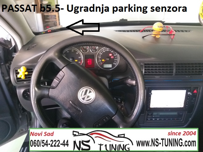 passat b5.5 2001 2002 2003 2004 godiste ugradnja parking senzori sa ekranom novi sad ns tuning